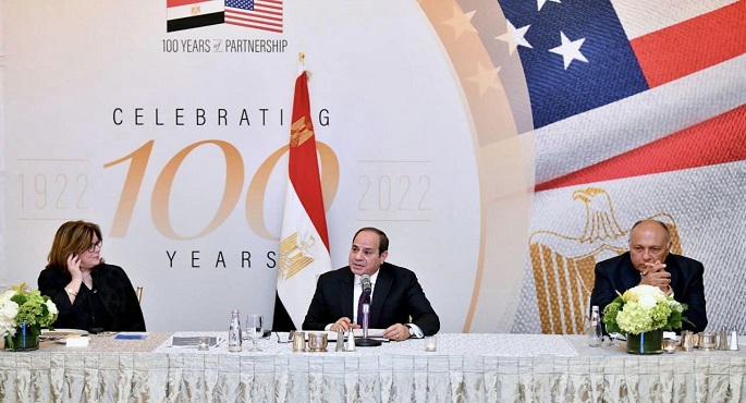 بالصور.. الرئيس السيسي يشهد حوارا مفتوحا مع ممثلي قطاع الأعمال الأمريكي ويرحب بتزايد نشاط شركاتهم بمصر