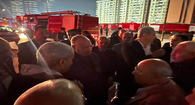 محافظ القاهرة: السيطرة على حريق شب بخط غاز أسفل كوبري النادي الأهلي دون وفيات أو إصابات