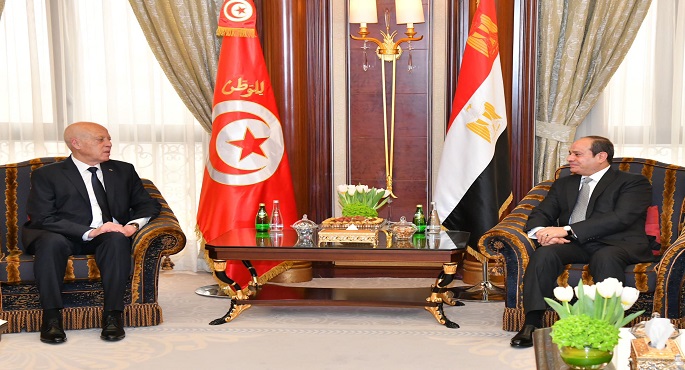 بالصور .. خلال لقائه نظيره التونسي بالرياض ..الرئيس السيسي يشيد بتميز العلاقات الأخوية بين البلدين
