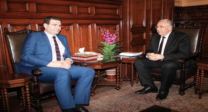 بالصور .. وزير الزراعة يتابع مع نظيره اللبناني أعمال اللجنة الفنية المصرية اللبنانية