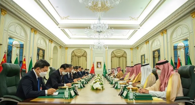 ولي العهد السعودي ورئيس الصين يعقدان جلسة مباحثات رسمية