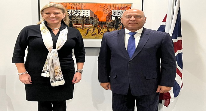بالصور.. وزير النقل ونظيرته البريطانية يبحثان سبل التعاون المشترك في مستهل زيارته للملكة المتحدة