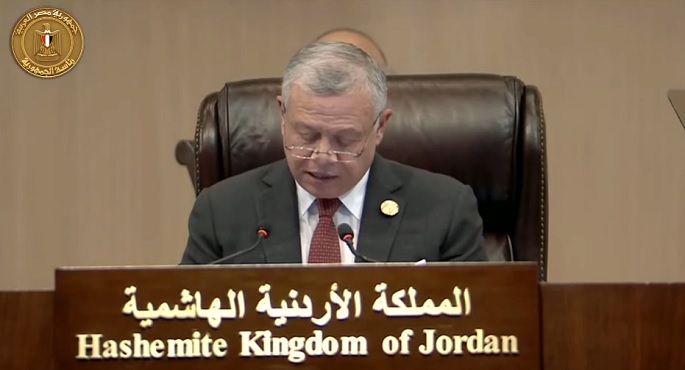 ملك الأردن: نسعى للبناء على مخرجات مؤتمر بغداد الأول للتعاون والشراكة