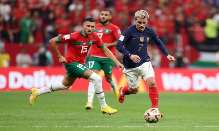 فرنسا إلى نهائى المونديال لمواجهة الأرجنتين بعد الفوز على المغرب بثنائية نظيفة