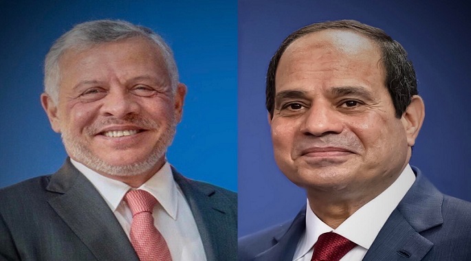الرئيس السيسي يجري اتصالًا هاتفيًا بملك الأردن لمناقشة التعاون الثنائي والقضايا ذات الاهتمام المشترك
