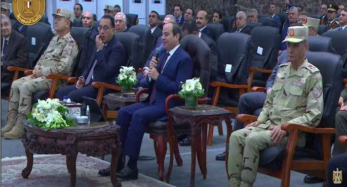 الرئيس السيسي يشهد افتتاح محور المشير فخري / فؤاد أبو ذكري وعدداً من المشروعات بالإسكندرية