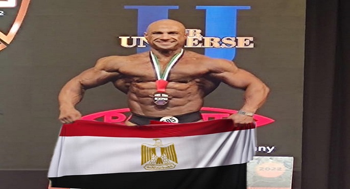 ممثل منتخب كمال الأجسام من القوات المسلحة يحقق الميدالية الذهبية ببطولة العالم للهواة