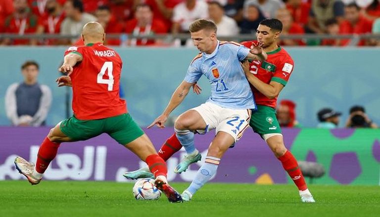المغرب يتأهل لأول مرة فى تاريخه لربع نهائي كأس العالم بالفوز على إسبانيا بركلات الترجيح