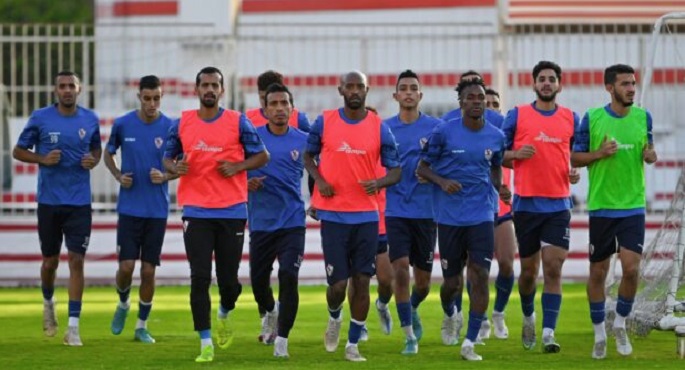 الزمالك يواصل تدريباته استعدادا لمواجهة البنك الأهلي بكأس الرابطة
