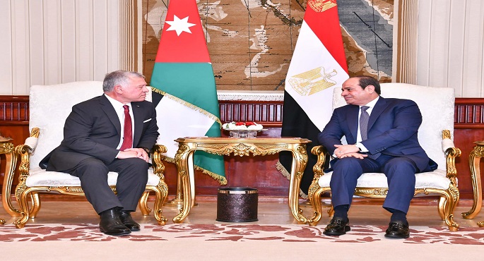 بالصور.. الرئيس السيسي يبحث مع العاهل الأردني سبل تعزيز أوجه التعاون الثنائي