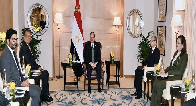 الرئيس السيسي يؤكد اهتمام مصر بالتعاون مع الجانب الهندي في مجال الطاقة الجديدة والمتجددة