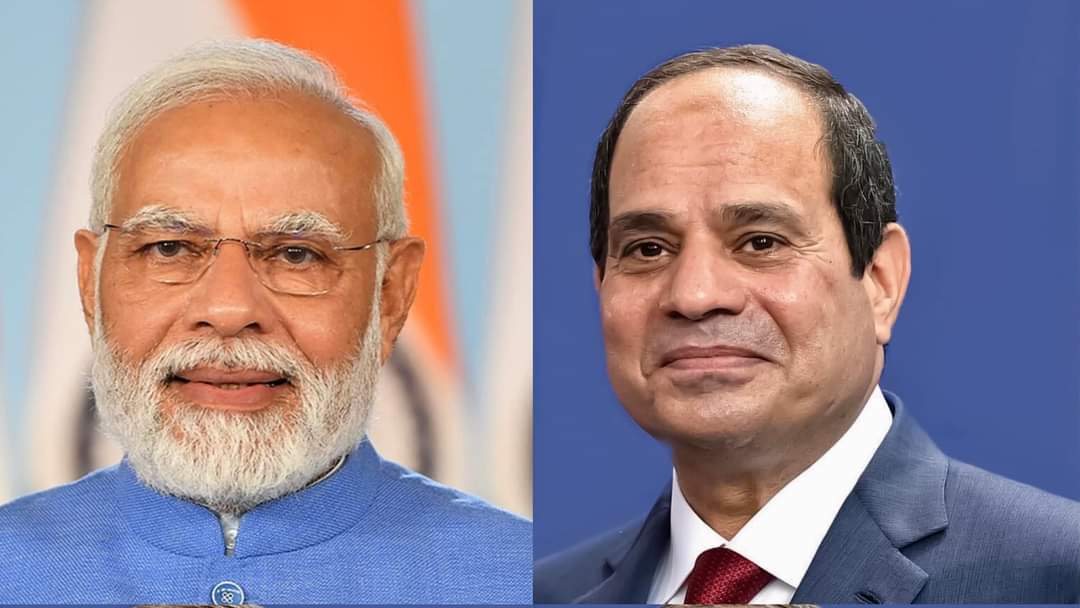 الرئيس السيسي يؤكد العمل على مواصلة تعزيز العلاقات الثنائية والتنسيق المتميز مع الهند