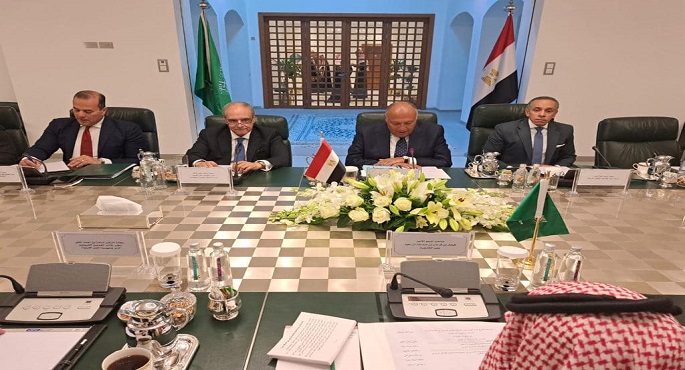 بالصور.. مصر والسعودية تؤكدان أهمية استمرار التنسيق لمواجهة التحديات الماثلة أمام الطرفين وفي المنطقة