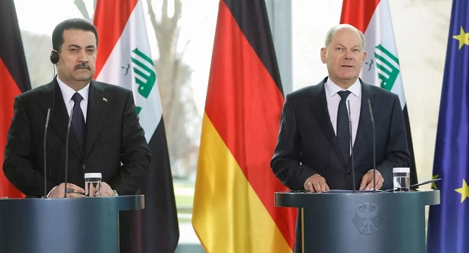خلال مؤتمر صحفي مشترك مع شياع.. شولتس: ألمانيا تجري محادثات مع العراق بشأن إمكانية استيراد الغاز