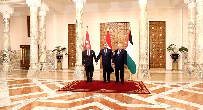 بالفيديو.. قادة مصر والأردن وفلسطين يشددون على ضرورة توفير المجتمع الدولي الحماية للشعب الفلسطيني