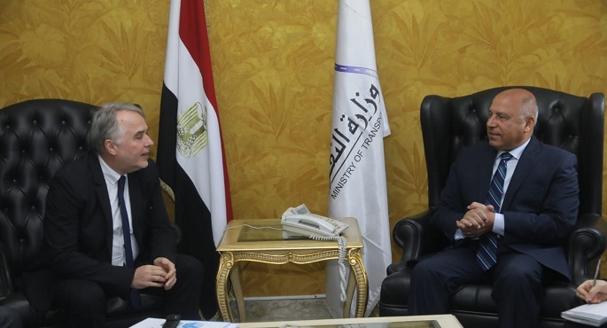 بالصور ..وزير النقل يبحث التعاون مع الاتحاد الدولي للسكك الحديدية (UIC)