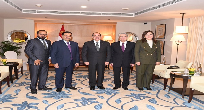 الرئيس السيسي يؤكد الاستعداد لتقديم الدعم لمجموعة “أداني” الهندية العالمية ومشروعاتها المستقبلية في مصر