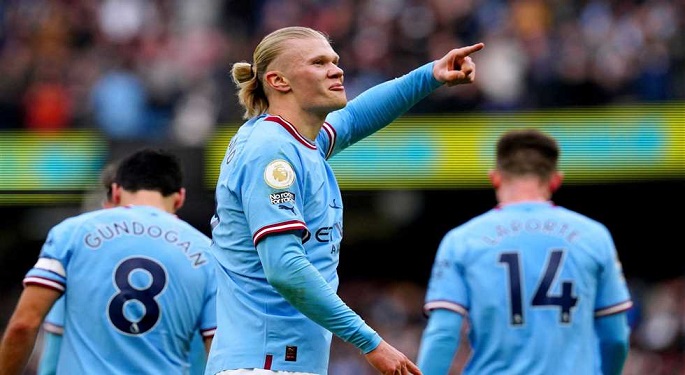 ثلاثية هالاند تقود مانشستر سيتي للفوز على ولفرهامبتون بالدوري الإنجليزي