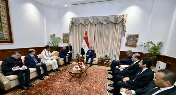 خلال لقاءه وزير الخارجية الهندي .. الرئيس السيسي يعرب عن التطلع لتعظيم التنسيق والتشاور مع الجانب الهندي خلال الفترة المقبلة