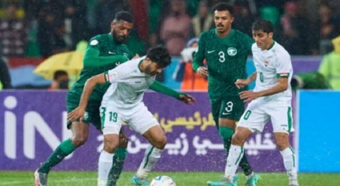 العراق يشعل صراع التأهل بثنائية في السعودية بخليجي 25