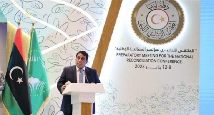خلال فعاليات مؤتمر المصالحة الوطنية الليبية .. المنفي:  حل أزمة ليبيا يتم عبر المصالحة وليس المحاصصة