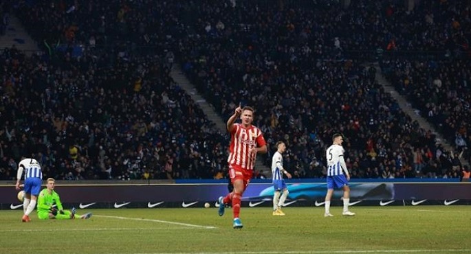 فوز يونيون على هيرتا برلين 2ـ0 وفيردربريمن على فولفسبورج 2ـ1 في الدوري الألماني