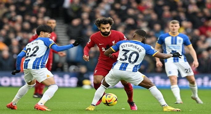 ليفربول يخسر بثلاثية من برايتون في الدوري الإنجليزي