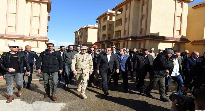 رئيس الوزراء يتفقد أعمال تطوير مستشفى العريش العام