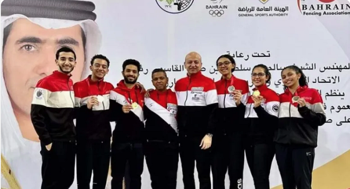 مصر تحصد ثلاث ذهبيات جديدة في منافسات الفرق بالبطولة العربية للسلاح