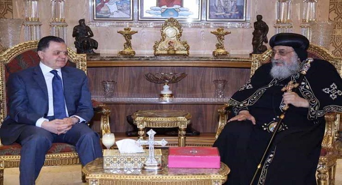 وزير الداخلية يهنئ البابا تواضروس الثاني بعيد الميلاد المجيد