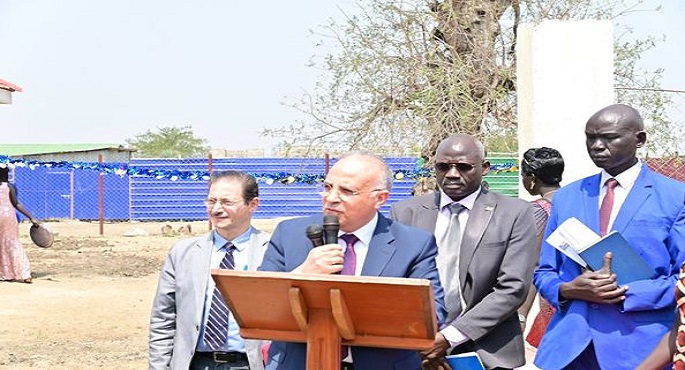 بالصور.. وزيرا الري المصري والجنوب سوداني يفتتحان محطة مياه الشرب الجوفية بجبل ليمون بالعاصمة جوبا