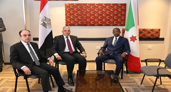 بالصور.. وزير الري يبحث مع نظيره البوروندى تعزيز التعاون المشترك
