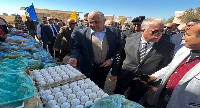 بالصور .. وزير الزراعة ومحافظ جنوب سيناء يتفقدان معرض السلع ومعصرة الزيوت وإحدى المزراع الخاصة