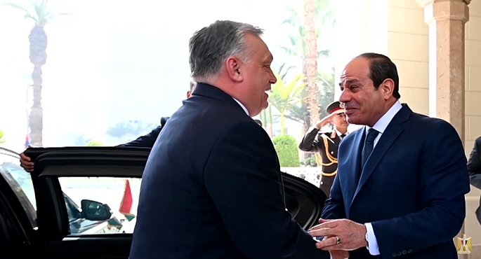 الرئاسة: المباحثات بين السيسي وأوربان تناولت مجالات التعاون والملفات الإقليمية والدولية