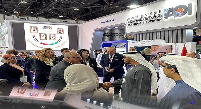 بالصور.. رئيس دولة الإمارات يتفقد معرض الهيئة العربية للتصنيع بمعرض آيدكس أبوظبي 2023