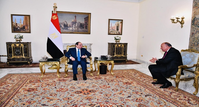 خلال اجتماع مع سامح شكري.. الرئيس السيسي يطلع على أهم نتائج القمة الأخيرة للاتحاد الأفريقي