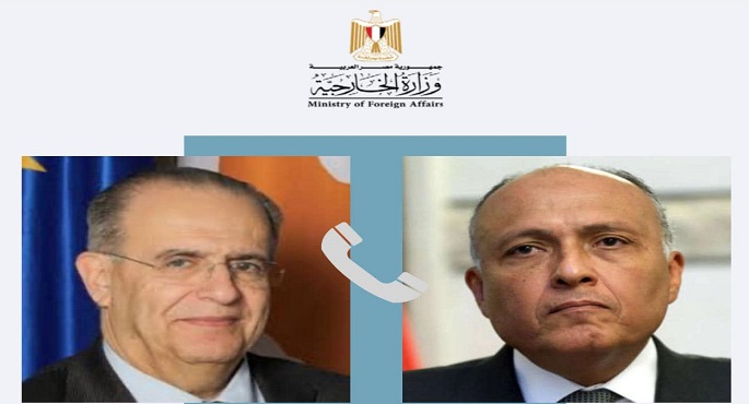 وزير الخارجية يبحث هاتفيا مع نظيره القبرصي مختلف جوانب العلاقات الثنائية