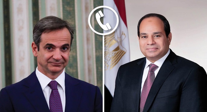 الرئيس السيسي يبحث هاتفيا مع رئيس الوزراء اليوناني سبل تعزيز العلاقات