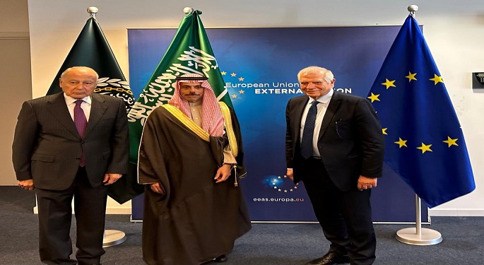 أبو الغيط يبحث مع وزير الخارجية السعودي وممثل السياسة الخارجية الأوروبية سبل إحياء جهود السلام