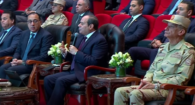 الرئيس السيسي: جهاز مشروعات الخدمة الوطنية ملتزم بقواعد المنافسة العادلة ومستعد للشراكة مع القطاع الخاص