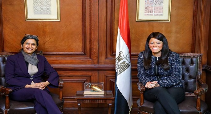 د. رانيا المشاط تستقبل نائب رئيس مجموعة البنك الدولي للتنمية البشرية خلال زيارتها للقاهرة