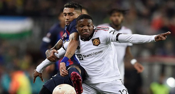 برشلونة يتعادل مع مانشستر يونايتد 2- 2 في بطولة الدوري الأوروبي