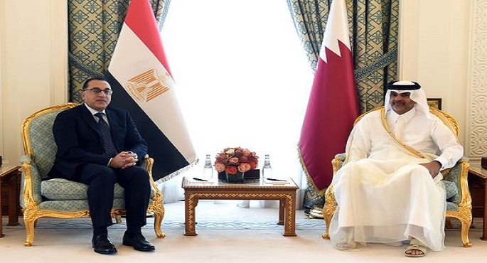 بالصور.. رئيسا وزراء مصر وقطر: توافق على تعزيز العلاقات والتعاون في مختلف المجالات لكلا البلدين