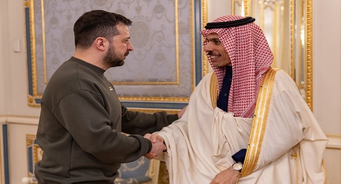 زيلينسكي: نشكر السعودية على دعم السلام في أوكرانيا