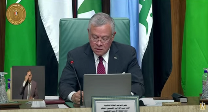 بالفيديو .. العاهل الأردني : الفترة الراهنة تستدعي تكثيف الجهود لدعم صمود الشعب الفلسطيني