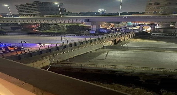دون خسائر بشرية.. سقوط كوبرى مشاة «الثلاجة» على الطريق الزراعي