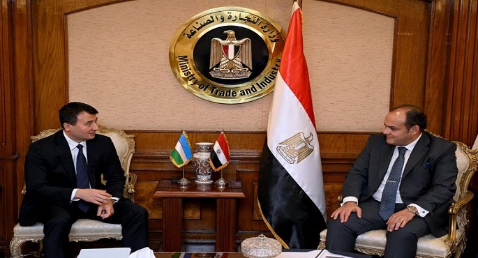 وزير التجارة والصناعة يبحث مع نائب رئيس الوزراء الاوزباكى فرص التعاون بين البلدين