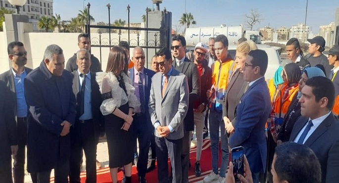 بالصور.. وزير الرياضة يفتتح المركز الطبى الرياضى بالغردقة