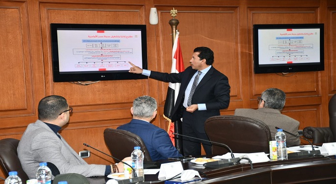 وزير الشباب والرياضة يناقش مقترح إدارة وتشغيل مدينة مصر الدولية للألعاب الأوليمبية
