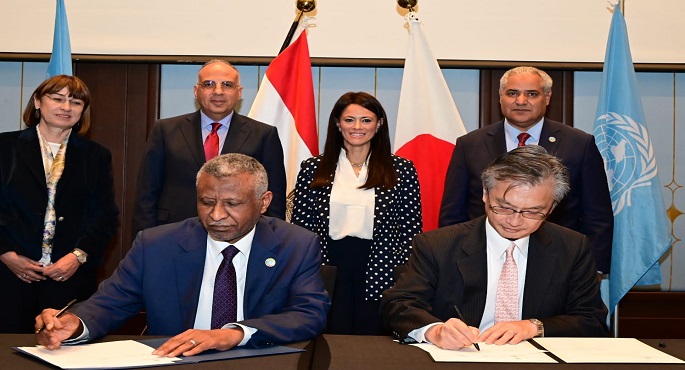 بالصور.. وزير الري يشهد توقيع إتفاقية تمويل مشروع تعزيز الاستخدام المستدام للمياه في الزراعة الممول من الحكومة اليابانية